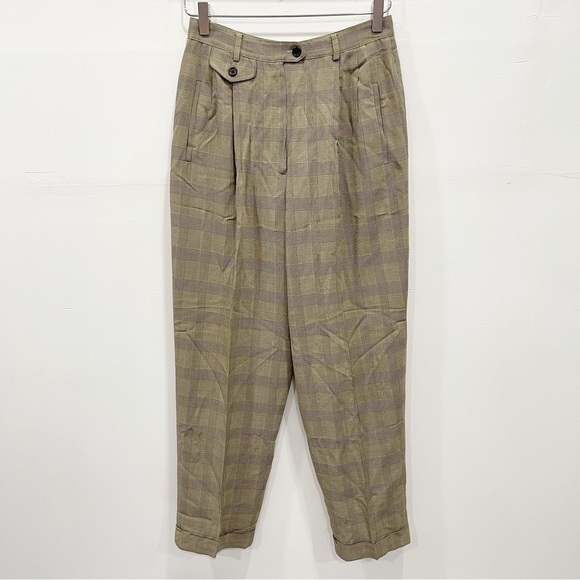 Vintage Ralph Lauren Plaid Trouser Pants - Picture 1 of 11